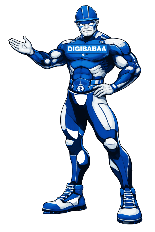 Digibabaa Mascot Presenting